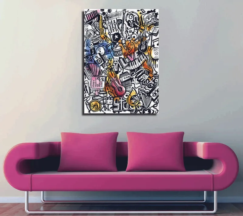 Dekorativ Canvasbilde 30x40 cm, Flerfarget