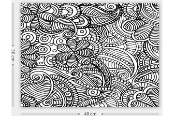 Dekorativ Canvasbilde 30x40 cm - Hvit|Svart - Interiør - Maleri & posters - Lerretsbilder