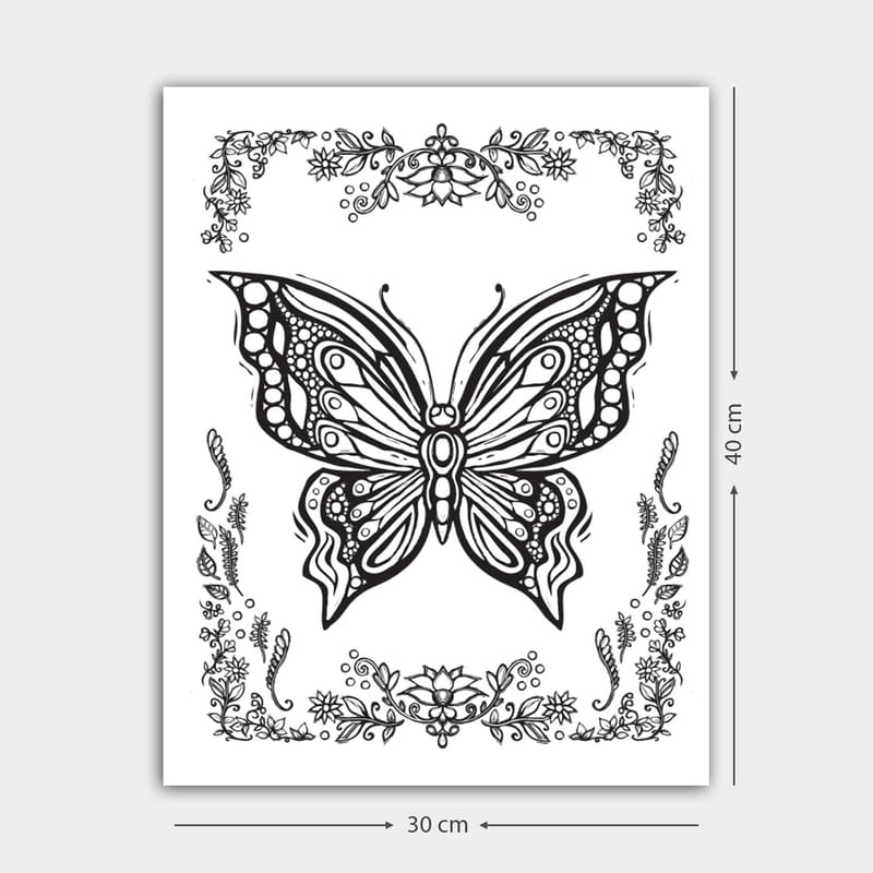 Dekorativ Canvasbilde 30x40 cm - Hvit|Svart - Interiør - Maleri & posters - Lerretsbilder