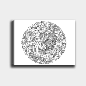 Dekorativ Canvasbilde 30x40 cm - Hvit|Svart - Interiør - Maleri & posters - Lerretsbilder