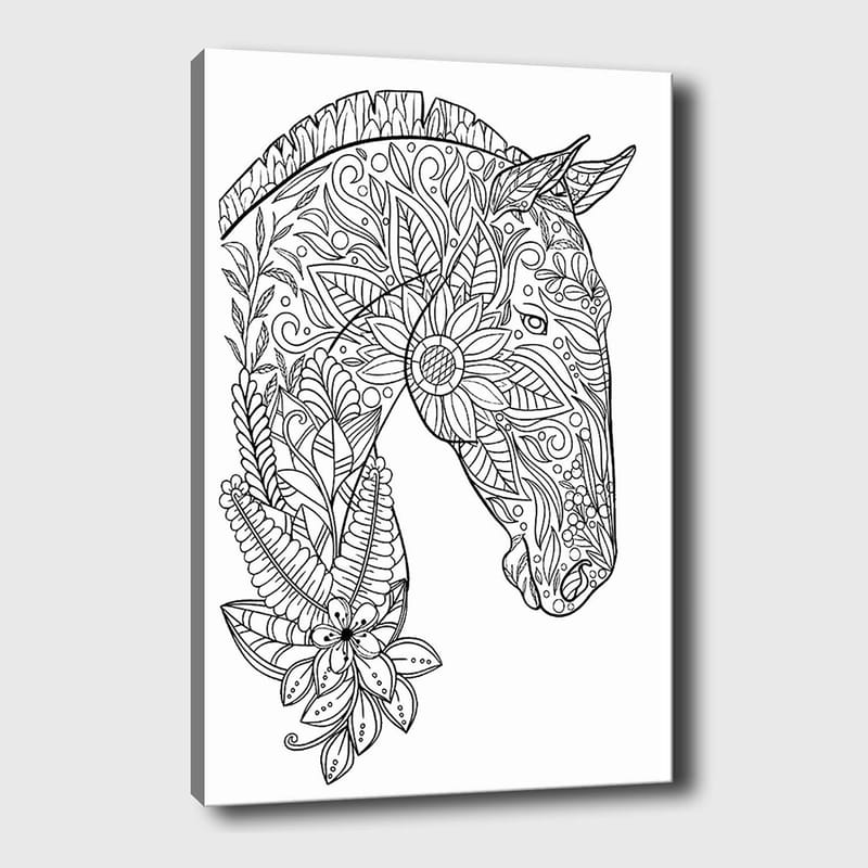 Dekorativ Canvasbilde 30x40 cm - Hvit|Svart - Interiør - Maleri & posters - Lerretsbilder