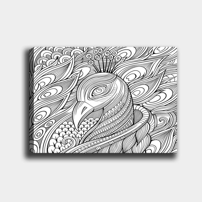 Dekorativ Canvasbilde 30x40 cm - Hvit|Svart - Interiør - Maleri & posters - Lerretsbilder