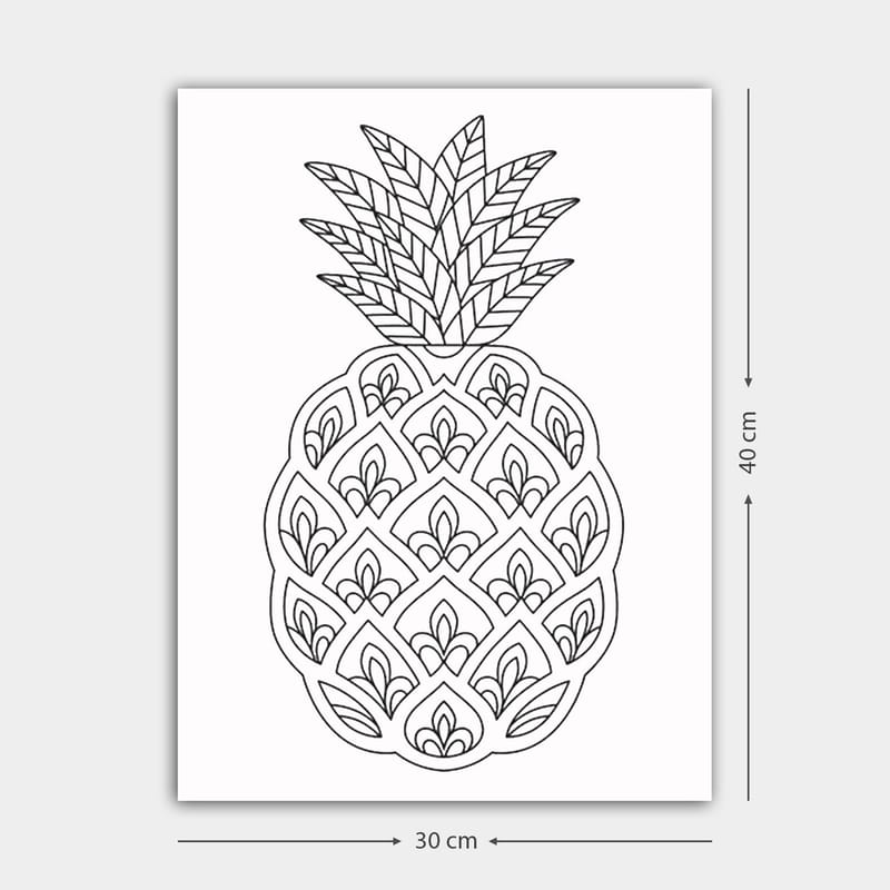 Dekorativ Canvasbilde 30x40 cm - Hvit|Svart - Interiør - Maleri & posters - Lerretsbilder