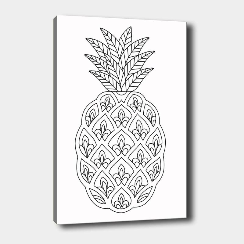 Dekorativ Canvasbilde 30x40 cm - Hvit|Svart - Interiør - Maleri & posters - Lerretsbilder
