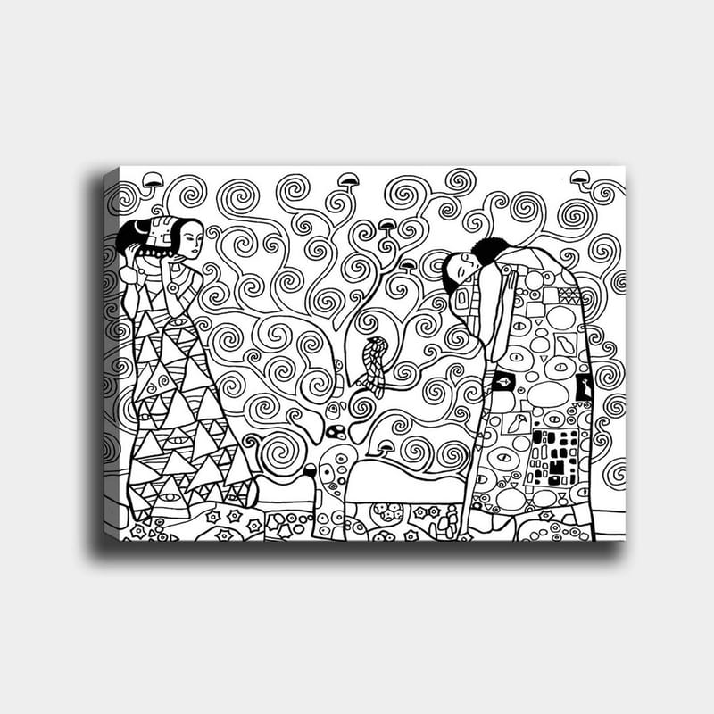 Dekorativ Canvasbilde 30x40 cm - Hvit|Svart - Interiør - Maleri & posters - Lerretsbilder