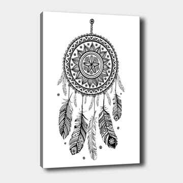 Dekorativ Canvasbilde 30x40 cm - Hvit|Svart - Interiør - Maleri & posters - Lerretsbilder