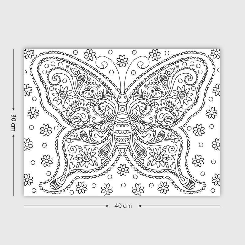 Dekorativ Canvasbilde 30x40 cm - Hvit|Svart - Interiør - Maleri & posters - Lerretsbilder