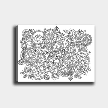 Dekorativ Canvasbilde 30x40 cm - Hvit|Svart - Interiør - Maleri & posters - Lerretsbilder