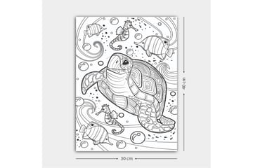 Dekorativ Canvasbilde 30x40 cm - Hvit|Svart - Interiør - Maleri & posters - Lerretsbilder