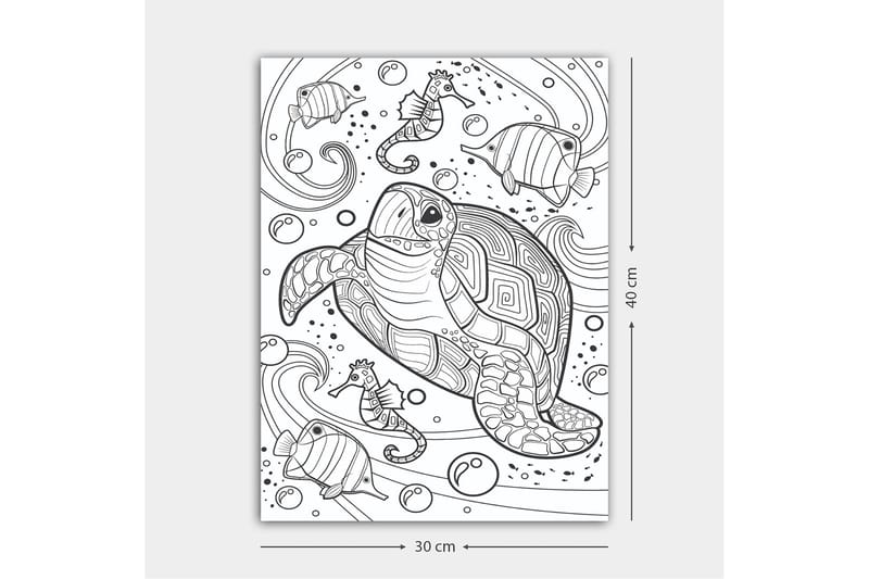 Dekorativ Canvasbilde 30x40 cm - Hvit|Svart - Interiør - Maleri & posters - Lerretsbilder
