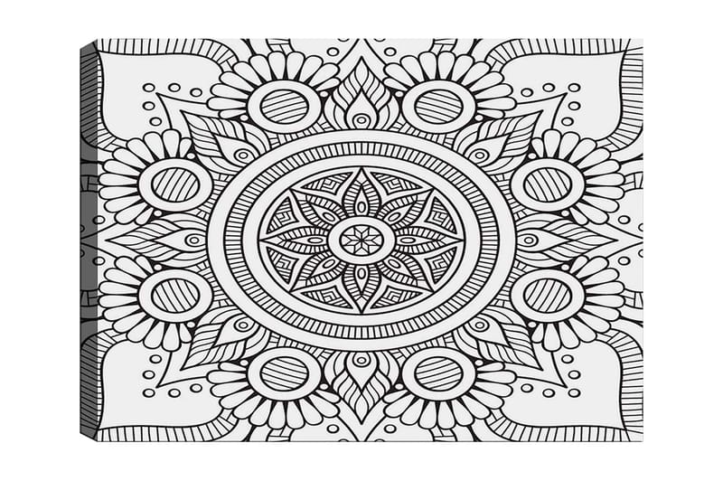 Dekorativ Canvasbilde 30x40 cm - Hvit|Svart - Interiør - Maleri & posters - Lerretsbilder
