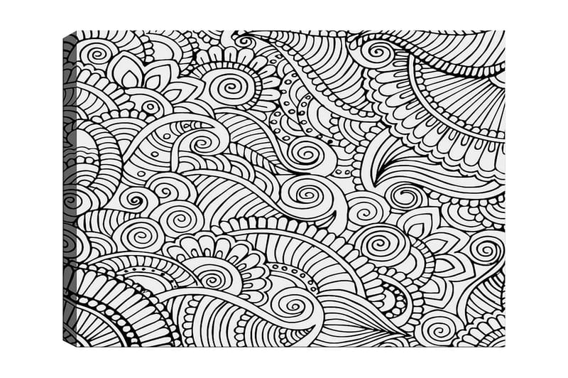 Dekorativ Canvasbilde 30x40 cm - Hvit|Svart - Interiør - Maleri & posters - Lerretsbilder