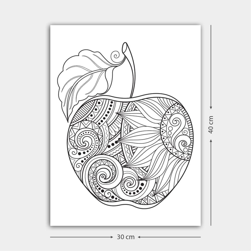 Dekorativ Canvasbilde 30x40 cm - Hvit|Svart - Interiør - Maleri & posters - Lerretsbilder