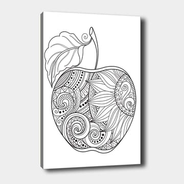 Dekorativ Canvasbilde 30x40 cm - Hvit|Svart - Interiør - Maleri & posters - Lerretsbilder