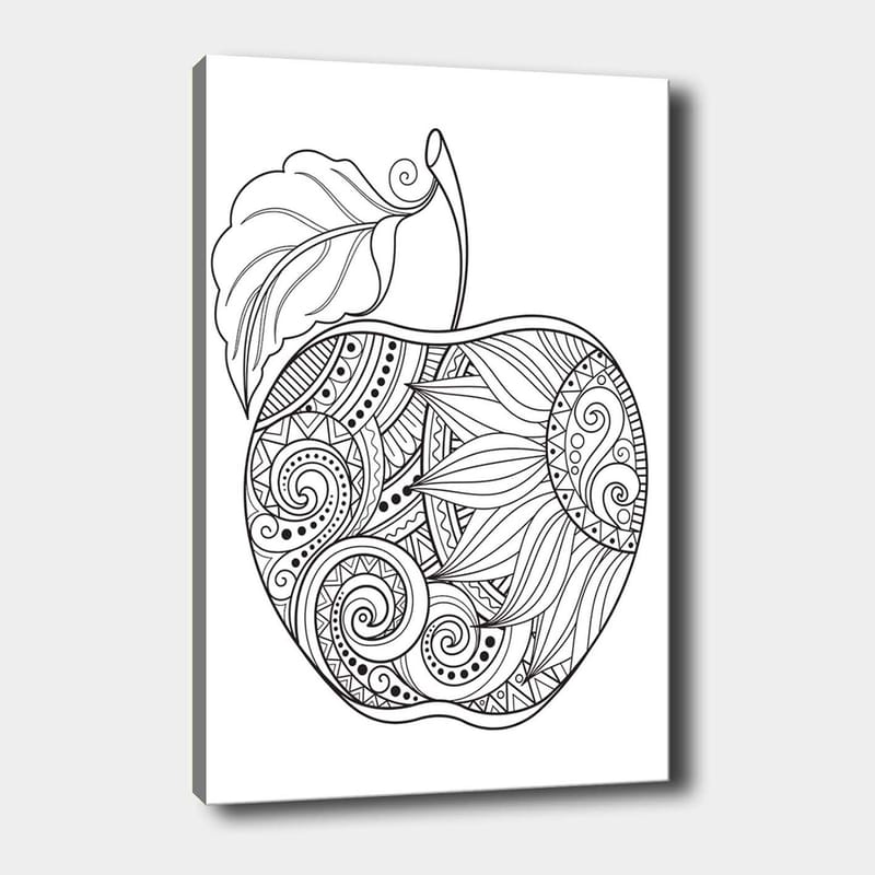Dekorativ Canvasbilde 30x40 cm - Hvit|Svart - Interiør - Maleri & posters - Lerretsbilder