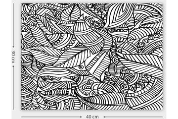 Dekorativ Canvasbilde 30x40 cm - Hvit|Svart - Interiør - Maleri & posters - Lerretsbilder