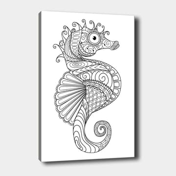 Dekorativ Canvasbilde 30x40 cm - Hvit|Svart - Interiør - Maleri & posters - Lerretsbilder