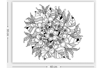 Dekorativ Canvasbilde 30x40 cm - Hvit|Svart - Interiør - Maleri & posters - Lerretsbilder
