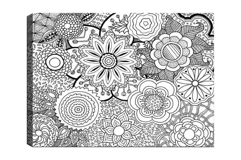 Dekorativ Canvasbilde 30x40 cm - Hvit|Svart - Interiør - Maleri & posters - Lerretsbilder