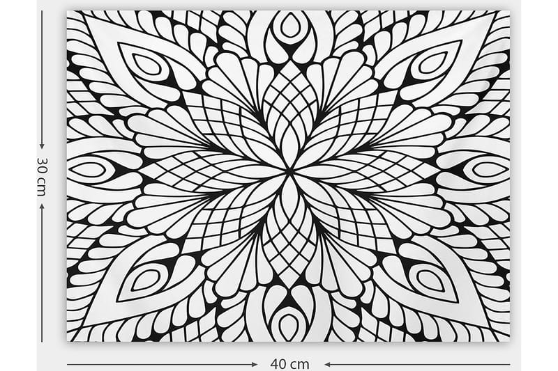 Dekorativ Canvasbilde 30x40 cm - Hvit|Svart - Interiør - Maleri & posters - Lerretsbilder