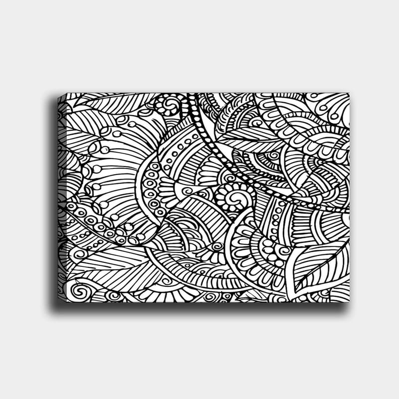 Dekorativ Canvasbilde 30x40 cm - Hvit|Svart - Interiør - Maleri & posters - Lerretsbilder