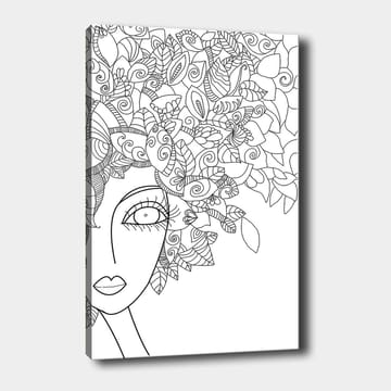 Dekorativ Canvasbilde 30x40 cm - Hvit|Svart - Interiør - Maleri & posters - Lerretsbilder