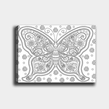 Dekorativ Canvasbilde 30x40 cm - Hvit|Svart - Interiør - Maleri & posters - Lerretsbilder