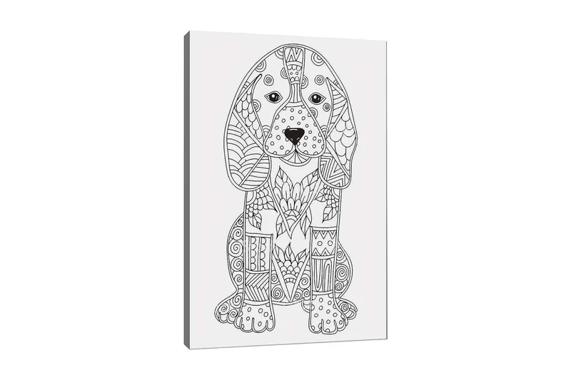 Dekorativ Canvasbilde 30x40 cm, Hvit|Svart