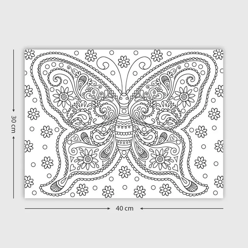 Dekorativ Canvasbilde 30x40 cm - Hvit|Svart - Interiør - Maleri & posters - Lerretsbilder