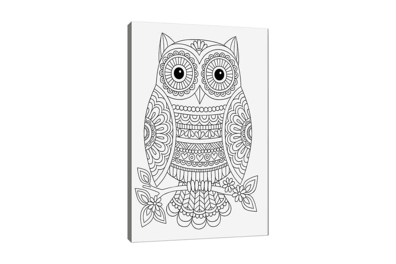 Dekorativ Canvasbilde 30x40 cm, Hvit|Svart