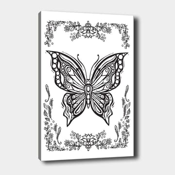 Dekorativ Canvasbilde 30x40 cm - Hvit|Svart - Interiør - Maleri & posters - Lerretsbilder