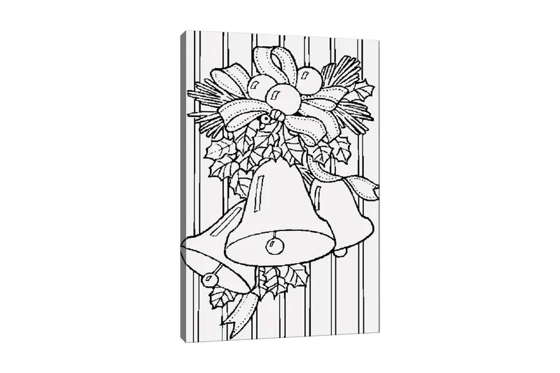 Dekorativ Canvasbilde 30x40 cm, Hvit|Svart