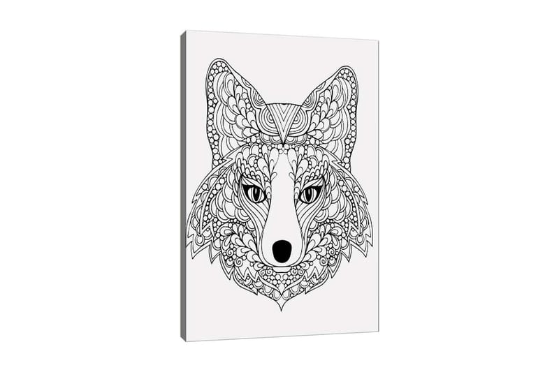 Dekorativ Canvasbilde 30x40 cm, Hvit|Svart