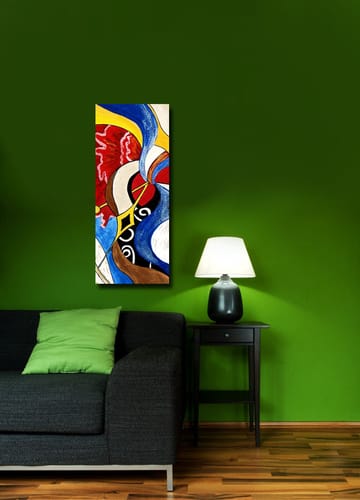 Dekorativ Canvasbilde 30x70 cm - Flerfarget - Interiør - Maleri & posters - Lerretsbilder