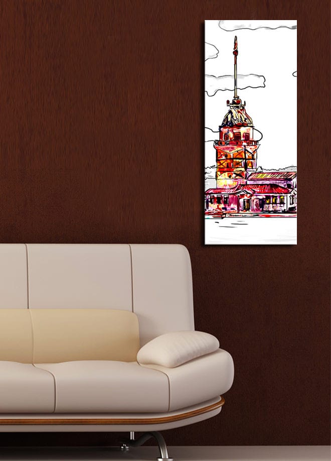 Dekorativ Canvasbilde 30x70 cm - Flerfarget - Interiør - Maleri & posters - Lerretsbilder