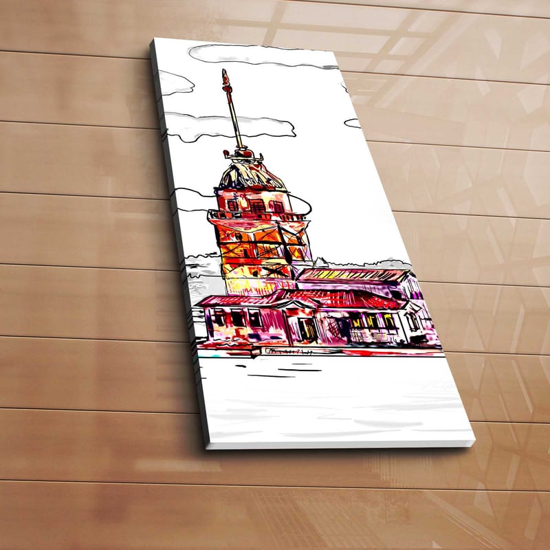 Dekorativ Canvasbilde 30x70 cm - Flerfarget - Interiør - Maleri & posters - Lerretsbilder