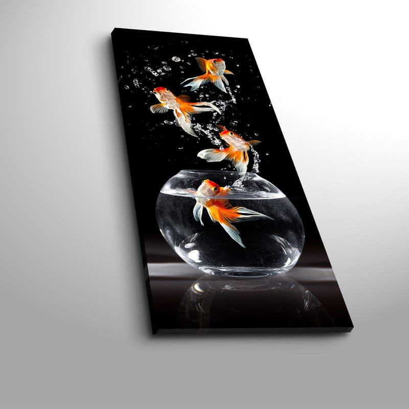 Dekorativ Canvasbilde 30x70 cm - Flerfarget - Interiør - Maleri & posters - Lerretsbilder