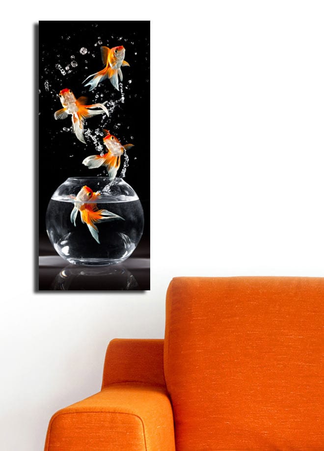 Dekorativ Canvasbilde 30x70 cm - Flerfarget - Interiør - Maleri & posters - Lerretsbilder