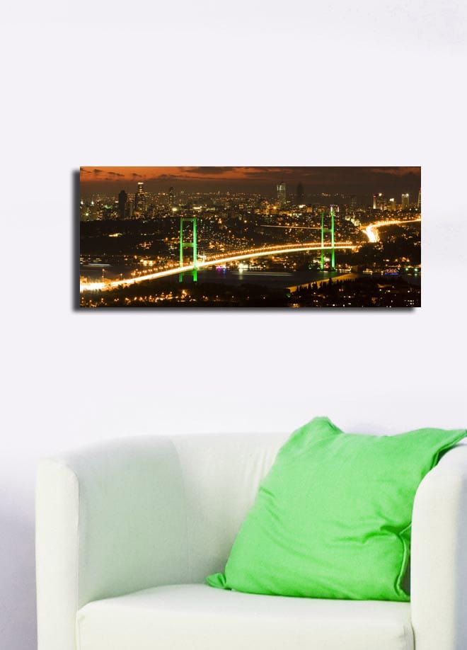 Dekorativ Canvasbilde 30x70 cm - Flerfarget - Interiør - Maleri & posters - Lerretsbilder