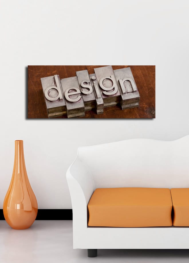 Dekorativ Canvasbilde 30x70 cm - Flerfarget - Interiør - Maleri & posters - Lerretsbilder