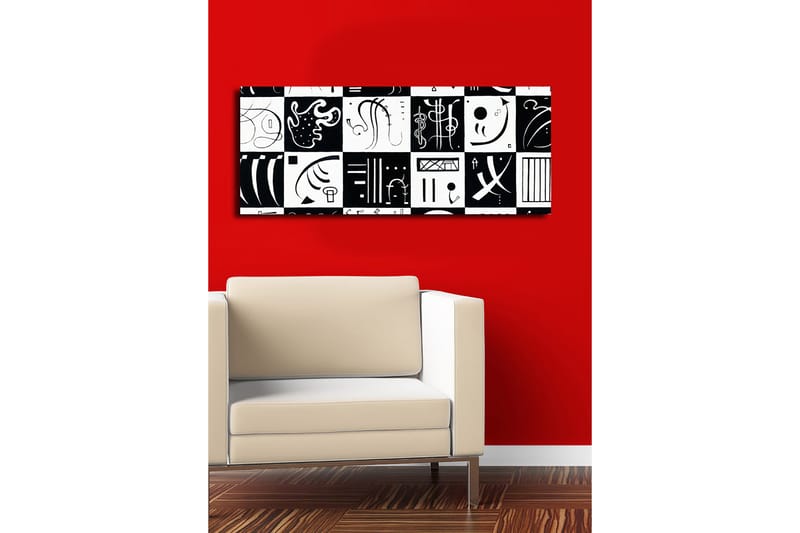 Dekorativ Canvasbilde 30x70 cm - Flerfarget - Interiør - Maleri & posters - Lerretsbilder