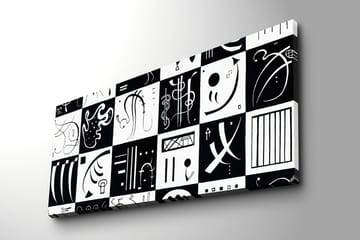 Dekorativ Canvasbilde 30x70 cm - Flerfarget - Interiør - Maleri & posters - Lerretsbilder