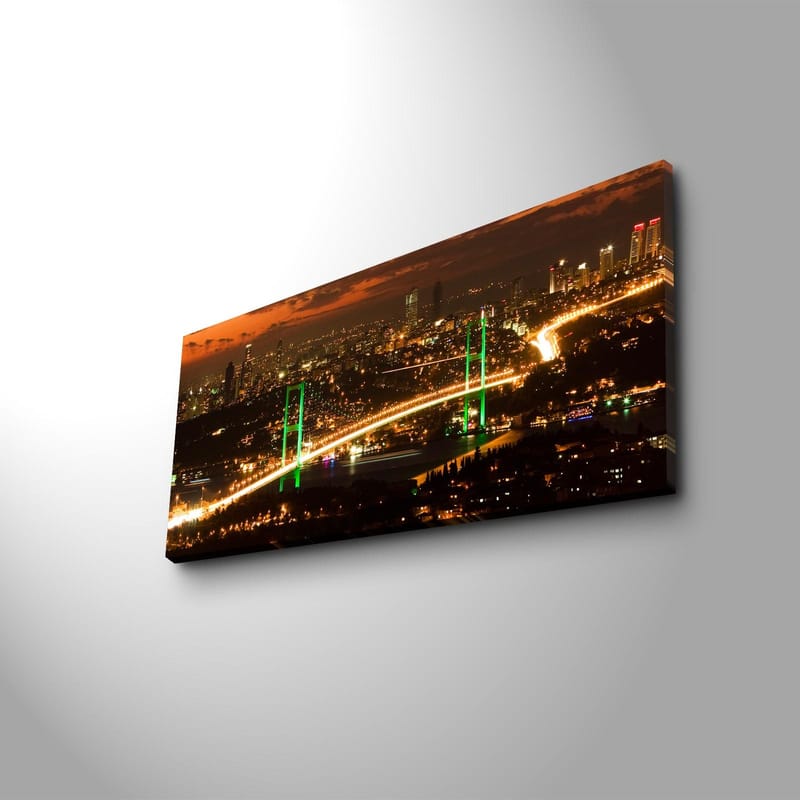 Dekorativ Canvasbilde 30x70 cm, Flerfarget