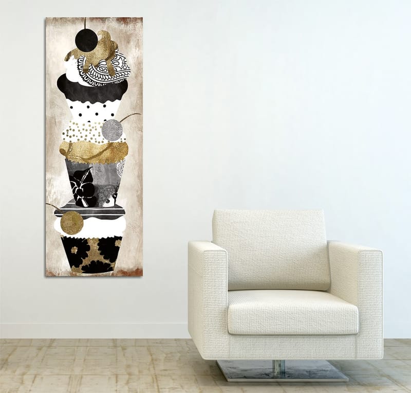 Dekorativ Canvasbilde 30x80 cm - Flerfarget - Interiør - Maleri & posters - Lerretsbilder
