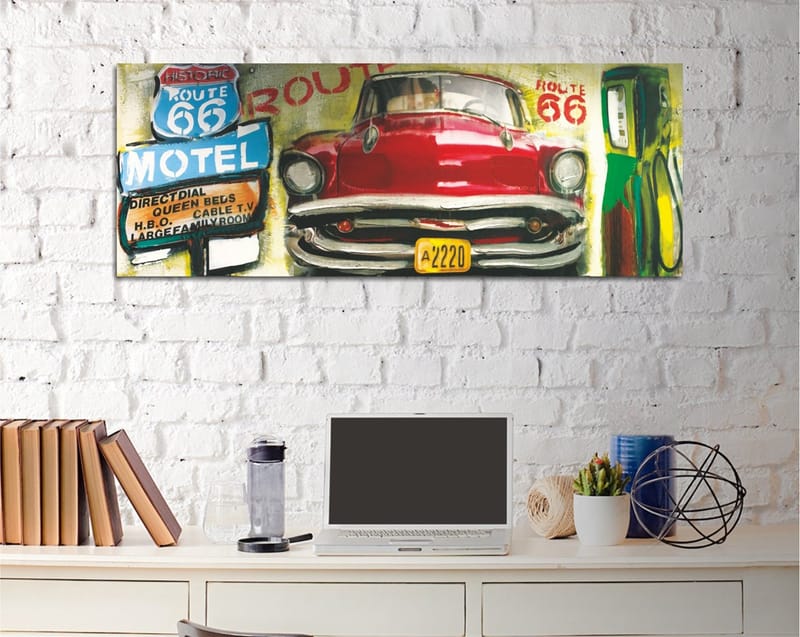 Dekorativ Canvasbilde 30x80 cm - Flerfarget - Interiør - Maleri & posters - Lerretsbilder