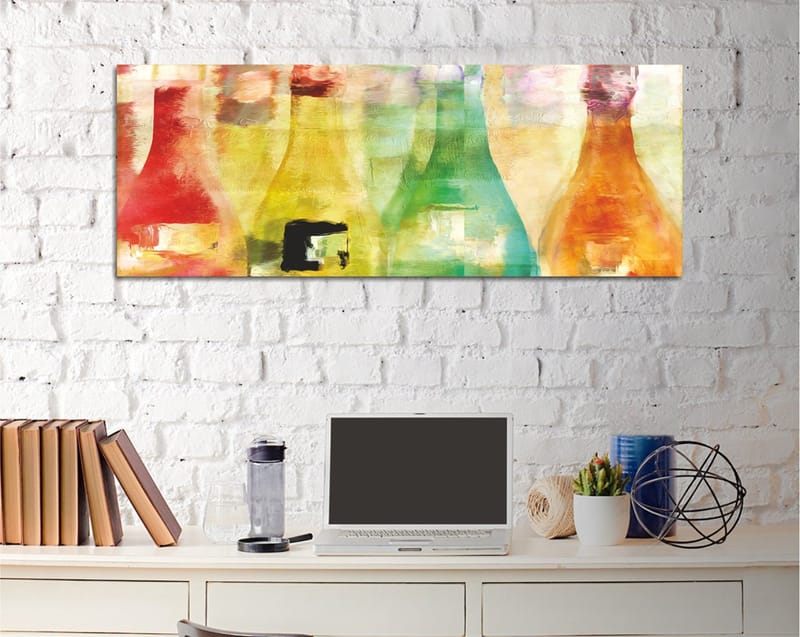 Dekorativ Canvasbilde 30x80 cm - Flerfarget - Interiør - Maleri & posters - Lerretsbilder