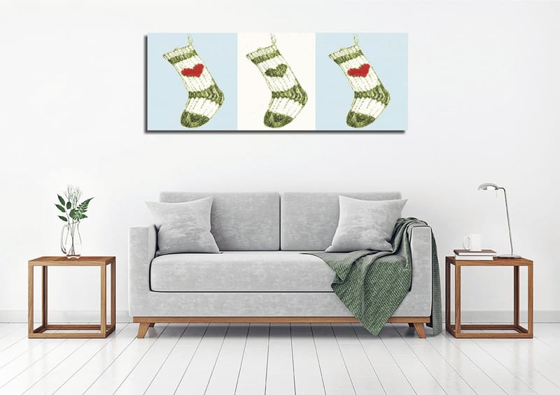 Dekorativ Canvasbilde 30x80 cm - Flerfarget - Interiør - Maleri & posters - Lerretsbilder