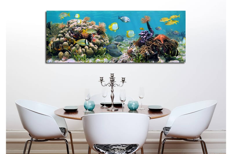 Dekorativ Canvasbilde 30x80 cm - Flerfarget - Interiør - Maleri & posters - Lerretsbilder