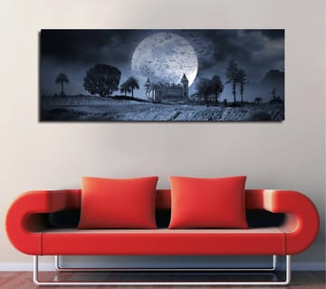 Dekorativ Canvasbilde 30x80 cm - Flerfarget - Interiør - Maleri & posters - Lerretsbilder