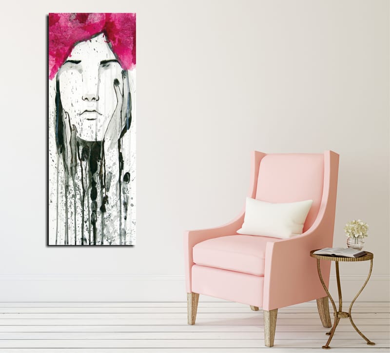 Dekorativ Canvasbilde 30x80 cm - Flerfarget - Interiør - Maleri & posters - Lerretsbilder